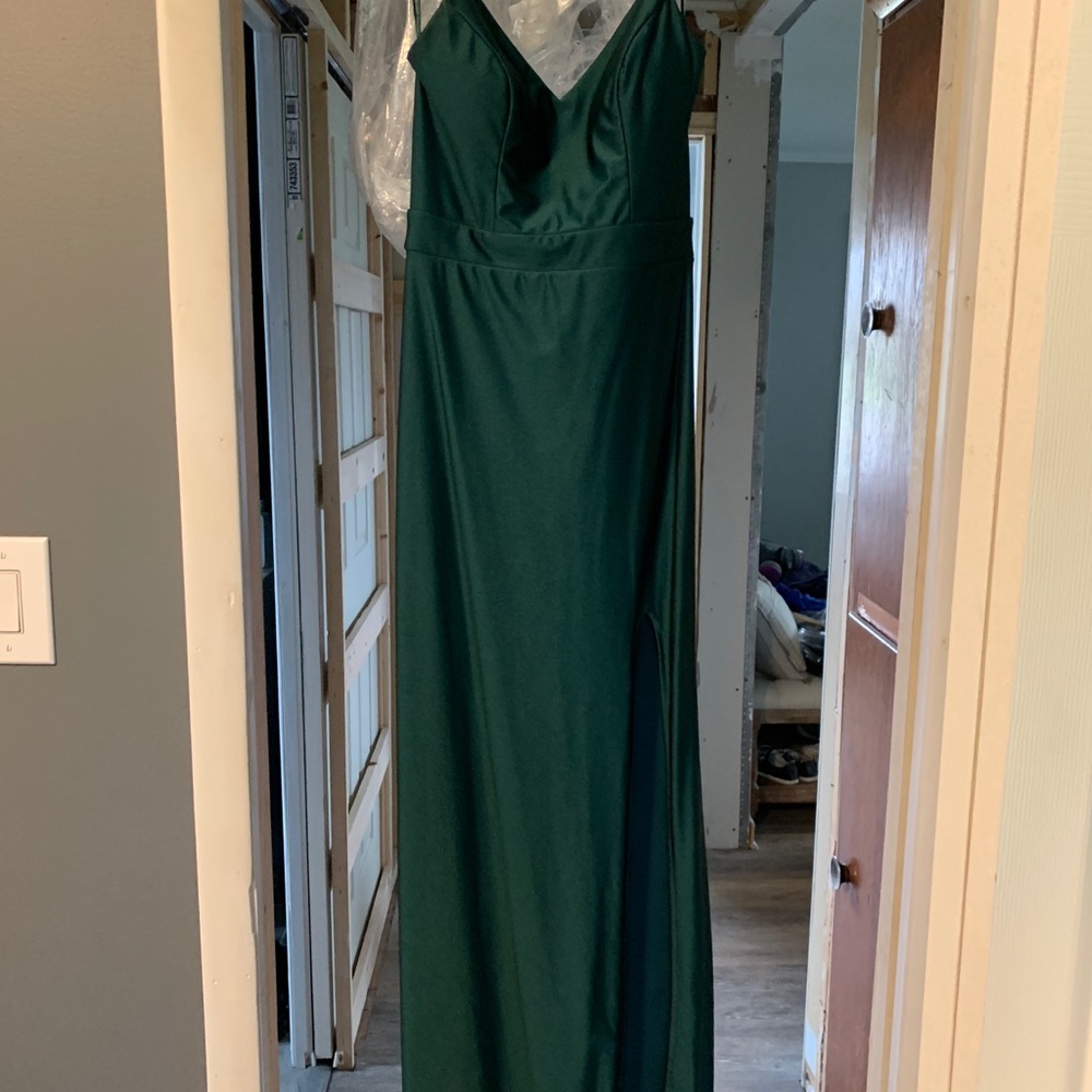 Hunter Green Bridesmaids Dress Size 5